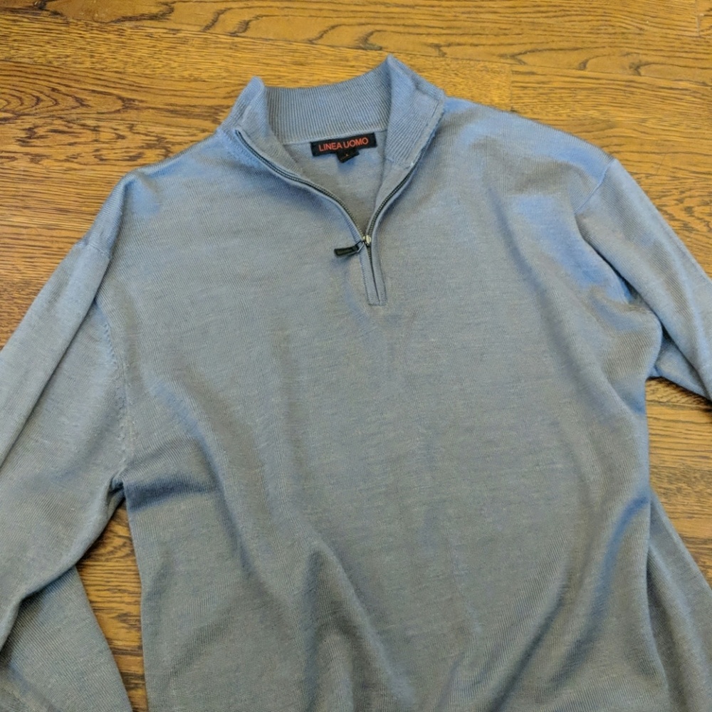 Linea Uomo Men's Gray Pullover Sweater sz.L #373